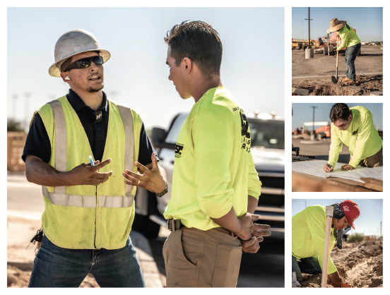 OSC Landscaping crew working at a jobsite
